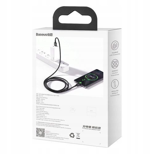 Kabel niktrade USB - USB typ C 2 m czarny na Arena.pl