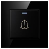 DZWONEK PRZEWODOWY DO DRZWI FURTKI SIECIOWY CZARNY 230V BIM BAM