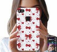 ETUI DO HUAWEI P10 LITE - CZERWONE WSTĄŻKI WSTĄŻKA MODNE WZORY