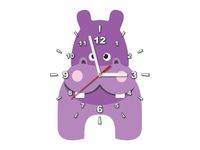 40X40CM ZEGAR HIPOPOTAM OBRAZ