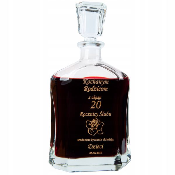 KARAFKA na Rocznicę Ślubu Jubileusz URODZINY zdjęcie 3