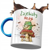 Kubek Błękitny Dla Medyka Żajebisty Medyk Z Nadrukiem Ze Zdjęciem