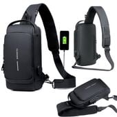 Solidny plecak duża torba nerka na ramię pojemna wodoszczelna usb fashion