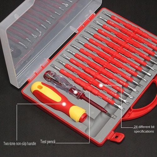 ZESTAW IZOLOWANYCH ŚRUBOKRĘTÓW DLA ELEKTRYKA 25szt na Arena.pl