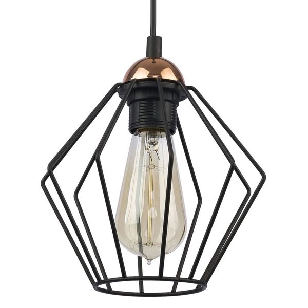 Loftowa lampa wisząca do salonu Galaxy 1642 TK Lighting metalowa czarna zdjęcie 1