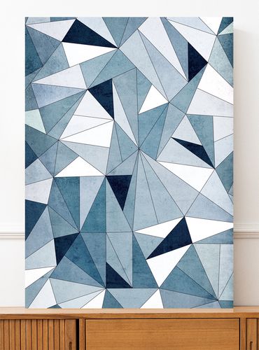 Plakat trójkąty abstrakcja geometria 29,7x42 cm A3 na Arena.pl