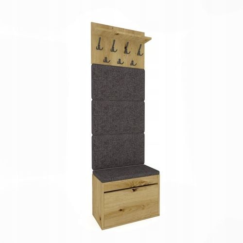 Schowek na buty z SIEDZISKIEM szafka pufa wieszak ARTISAN + Panel na Arena.pl