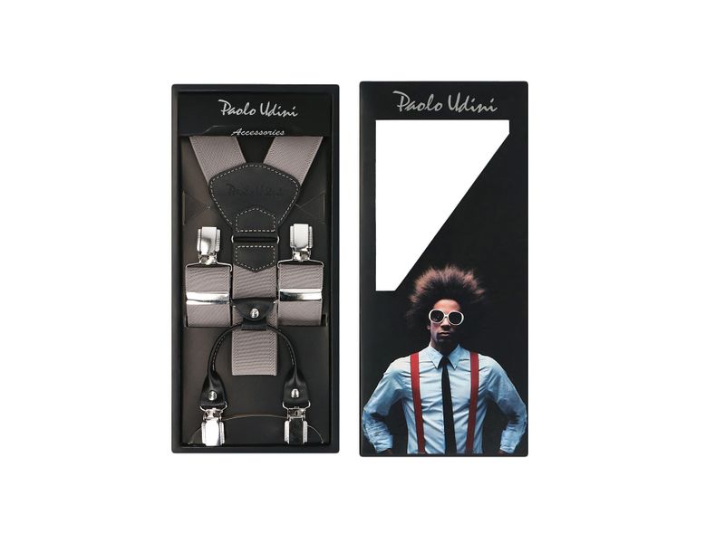 Szare Popielate szelki do spodni Orginalne Top-Gal zdjęcie 1