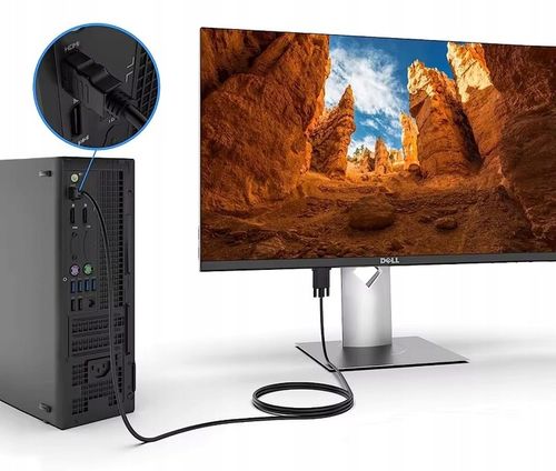 KABEL PRZEWÓD PRZEJŚCIÓWKA KONWERTER ADAPTER HDMI - VGA POZŁACANY 3D 2m na Arena.pl