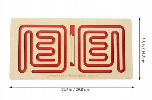 Trening Prawej i Lewej Półkuli Mózgu 3 tablice drewniane do treningu motory na Arena.pl
