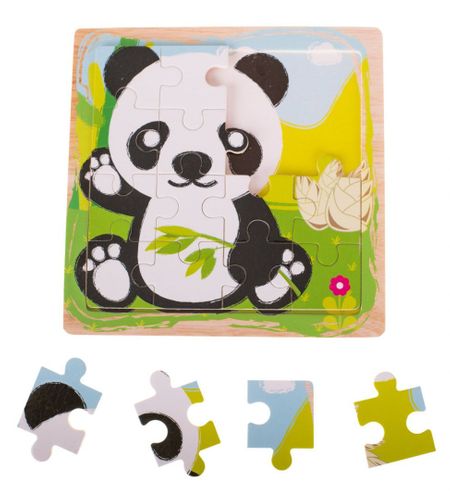 Puzzle tekturowe układanka panda na Arena.pl