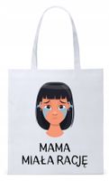 Dla Mamy Mamusi Prezent Torba Eco Biała Shopper Z Nadrukiem Ze Zdjęciem