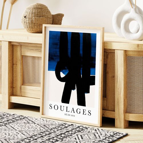 Plakat abstrakcja soulages 70x100 cm na Arena.pl