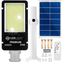 LATARNIA OGRODOWA LAMPA SOLARNA NA SŁUP MOCNA 4000W PANEL ULICZNA