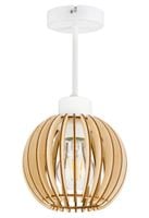 LAMPA stała sufitowa plafon Loft klosz drewno 1