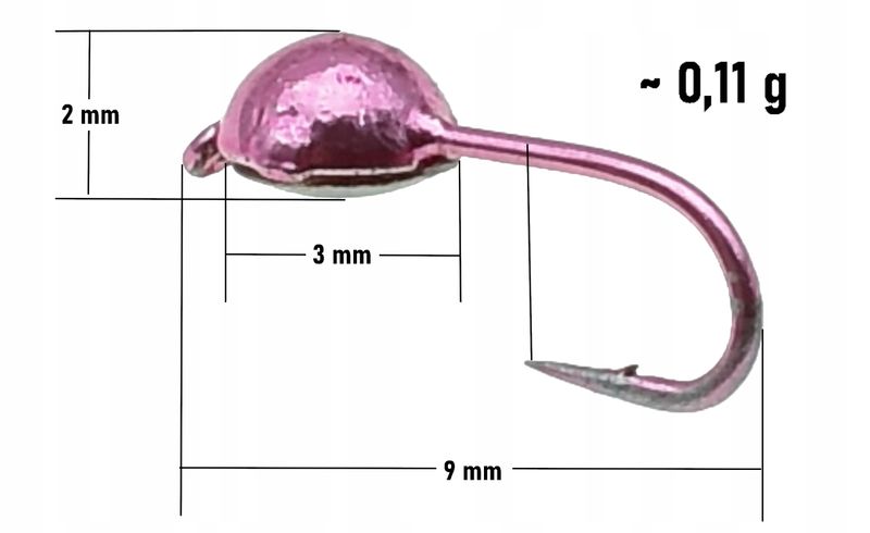 Mormyszka Wolframowa Podlodowa z oczkiem zdjęcie 2