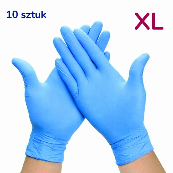 Rękawiczki nitrylowe 10 szt rozmiar XL na Arena.pl