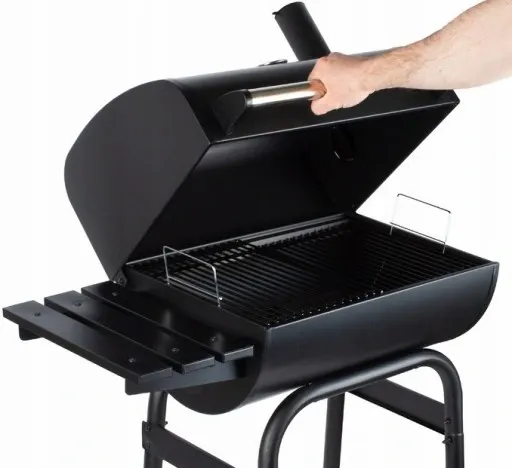 WĘGLOWY GRILL OGRODOWY pokrywa TERMOMETR kółka zdjęcie 7