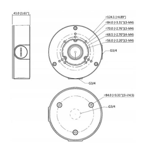PFA130-E PUSZKA PODSTAWA UCHWYT KAMERY DO BCS DAHUA SAFIRE HIKVISION na Arena.pl