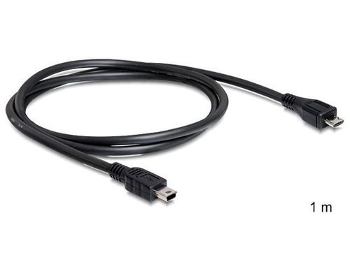 KABEL USB MICRO(M)->USB MINI(M) 2.0 1M CZARNY DELOCK na Arena.pl