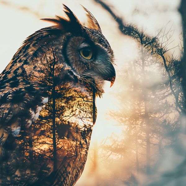 Plakat 30x30cm Sowi Duch zdjęcie 1