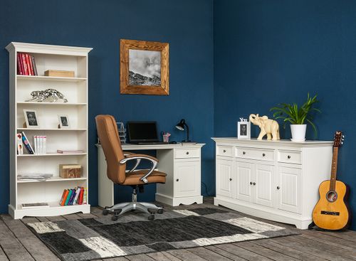 REGAŁ BELLUNO BIAŁY DREWNO SOSNOWE PL007B na Arena.pl