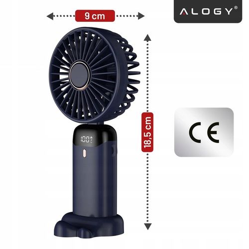 Wiatraczek Wentylator wiatrak stojący ręczny biurkowy cichy mocny USB-C na Arena.pl