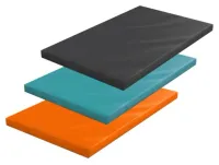 Materac do ćwiczeń 120x100x10 cm - jednoczęściowy