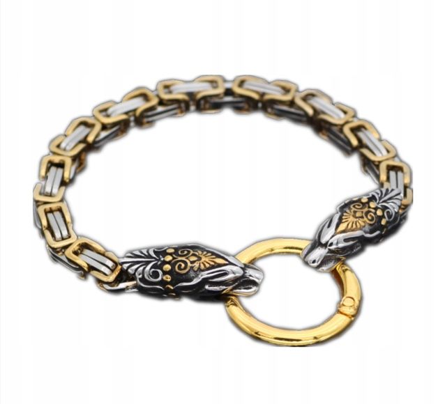 BRANSOLETA WIKINGÓW Wilki Nordycka Amulet 316L 431 zdjęcie 1