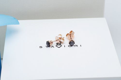 Złote kolczyki KRD1594B - Diament na Arena.pl