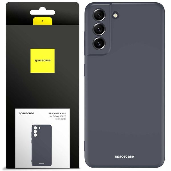 Spacecase Silicone Case Galaxy S21 FE black zdjęcie 1