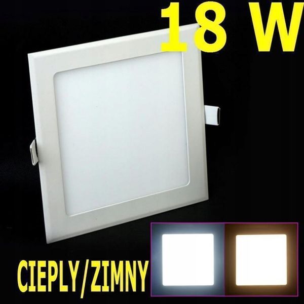 PANEL LED 18W PLAFON SUFITOWY ZIMNY/CIEPŁY W-WA zdjęcie 1