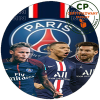 Opłatek na tort Neymar MBappe Messi - dla fana