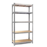 2X REGAŁ CZARNY MOCNY MAGAZYNOWY GARAŻOWY 205 x 120 x 45 cm FUNKCJONALNY