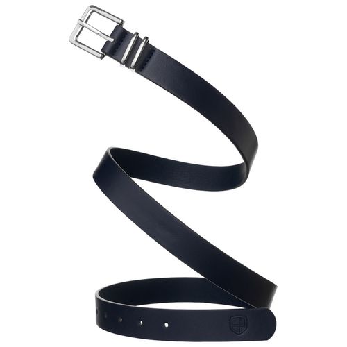 granatowy pasek damski ze skóry ekologicznej ze srebrną 95 na Arena.pl