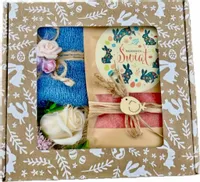 Prezent na Wielkanoc SUPER Zestaw DOMOWE SPA Sól Róże Mydlane GRUBY Ręcznik