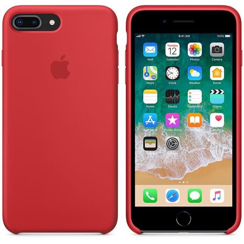 Apple Silicone Case - Silikonowe etui iPhone 8 Plus / 7 Plus (czerwony) na Arena.pl