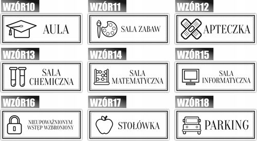 Tabliczka Grawer na Drzwi informacyjna AULA na Arena.pl