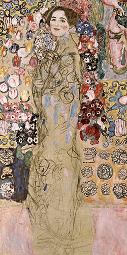 Reprodukcje obrazów Portrait of Maria Munk - Gustav Klimt Rozmiar - 90x40 na Arena.pl