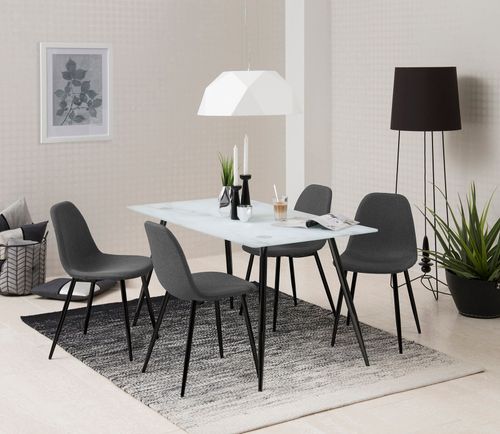 Krzesło Wilma Grey tapicerowane na Arena.pl