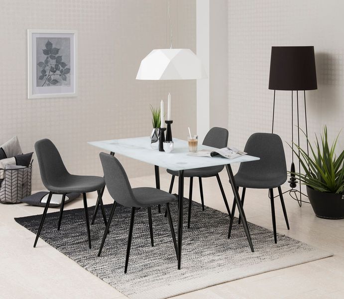 Krzesło Wilma Grey tapicerowane zdjęcie 2