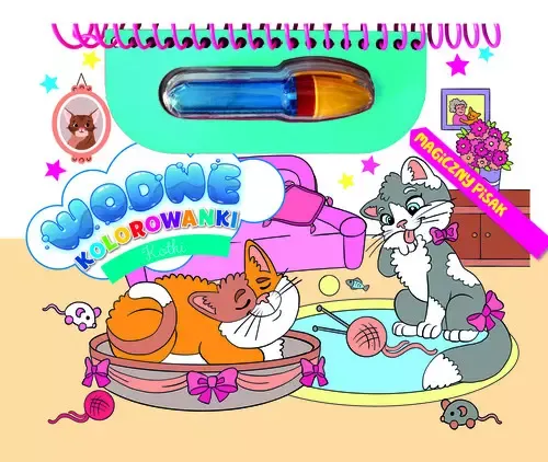 Kotki. Wodne kolorowanki. Magiczny pisak zdjęcie 1