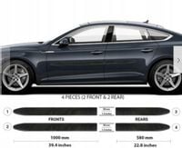 Audi A5 2017+ Listwy CZARNE Boczne Drzwi
