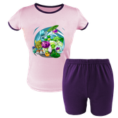 Krótka Piżama dziecięca Plants vs Zombie