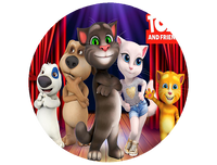 Opłatek na tort Gadający Kot