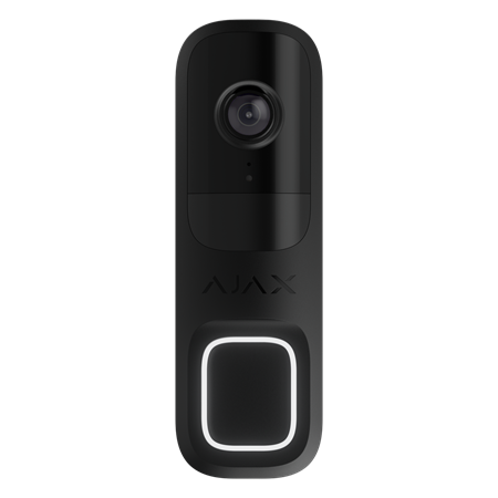 Wideodomofon Bezprzewodowy DoorBell z AI, sensorem PIR i sterowaniem w aplikacji (black) AJAX SYSTEMS 66391.125.BL1 zdjęcie 2