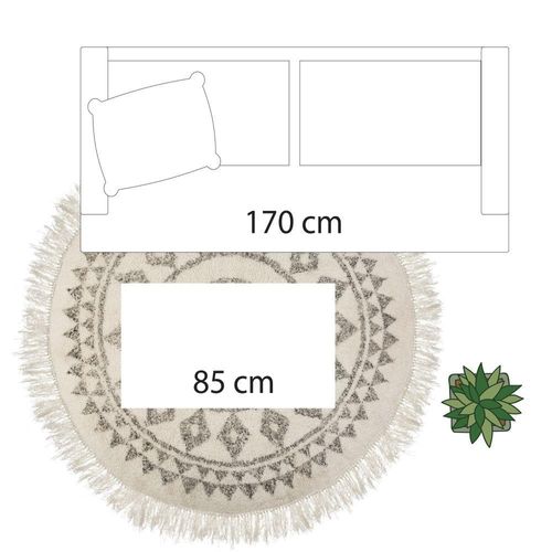 OKRĄGŁY DYWAN ETNIK 120 CM na Arena.pl