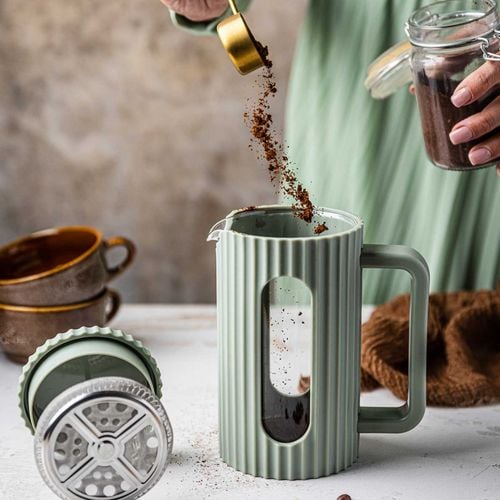 zaparzacz tłokowy do kawy/herbaty 600ml klausberg kb-7750 zielony na Arena.pl