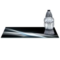 SZKLANA PODSTAWKA POD ZNICZE z dedykacją 60x30cm Popiel 125d