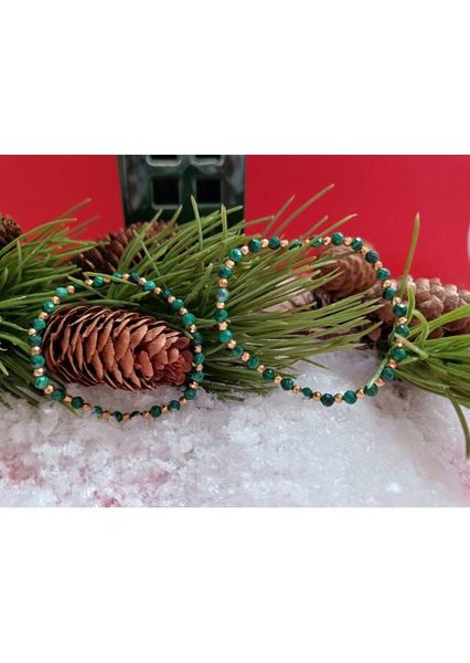 Bransoletka MALACHIT REALIZACHA CELÓW 925 zdjęcie 2